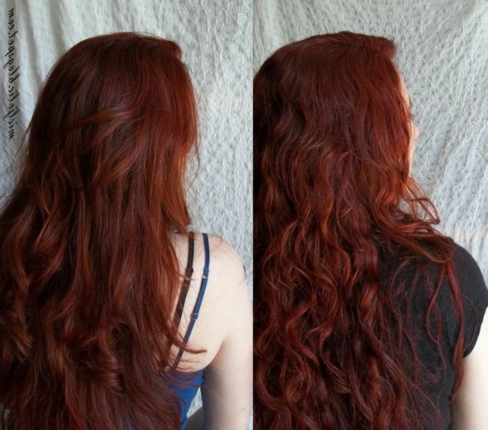 Haare haut rote dunkle Verschiedene Rote
