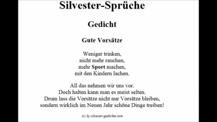 1001 + Lustige Silvester Sprüche und originelle Neujahrswünsche