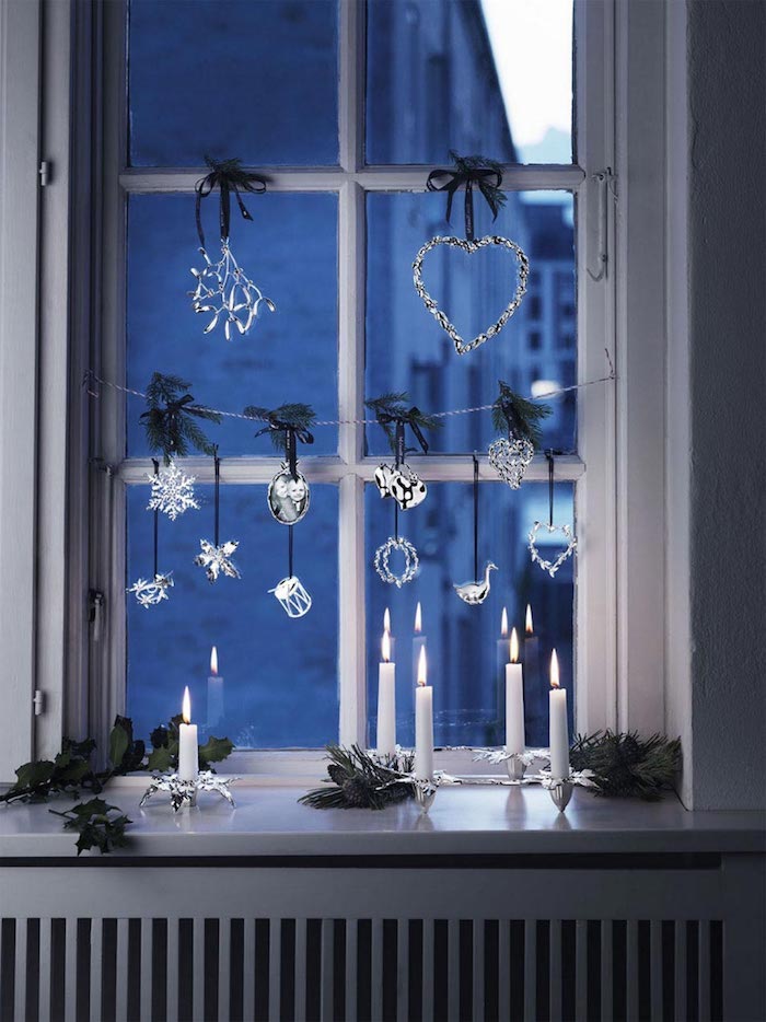 fensterbeleuchtung weihnachten weiße dekoration zu hause bringt helle atmosphäre und das gefühl für sauberkeit in den heiligen tagen
