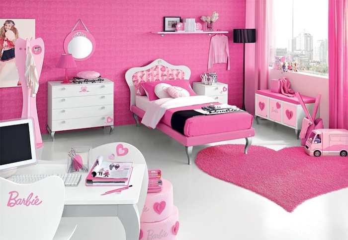 jugendzimmer ideen barbie style mädchenzimmer alles rosa und weiß wilkommen in der welt von einer wahren barbie