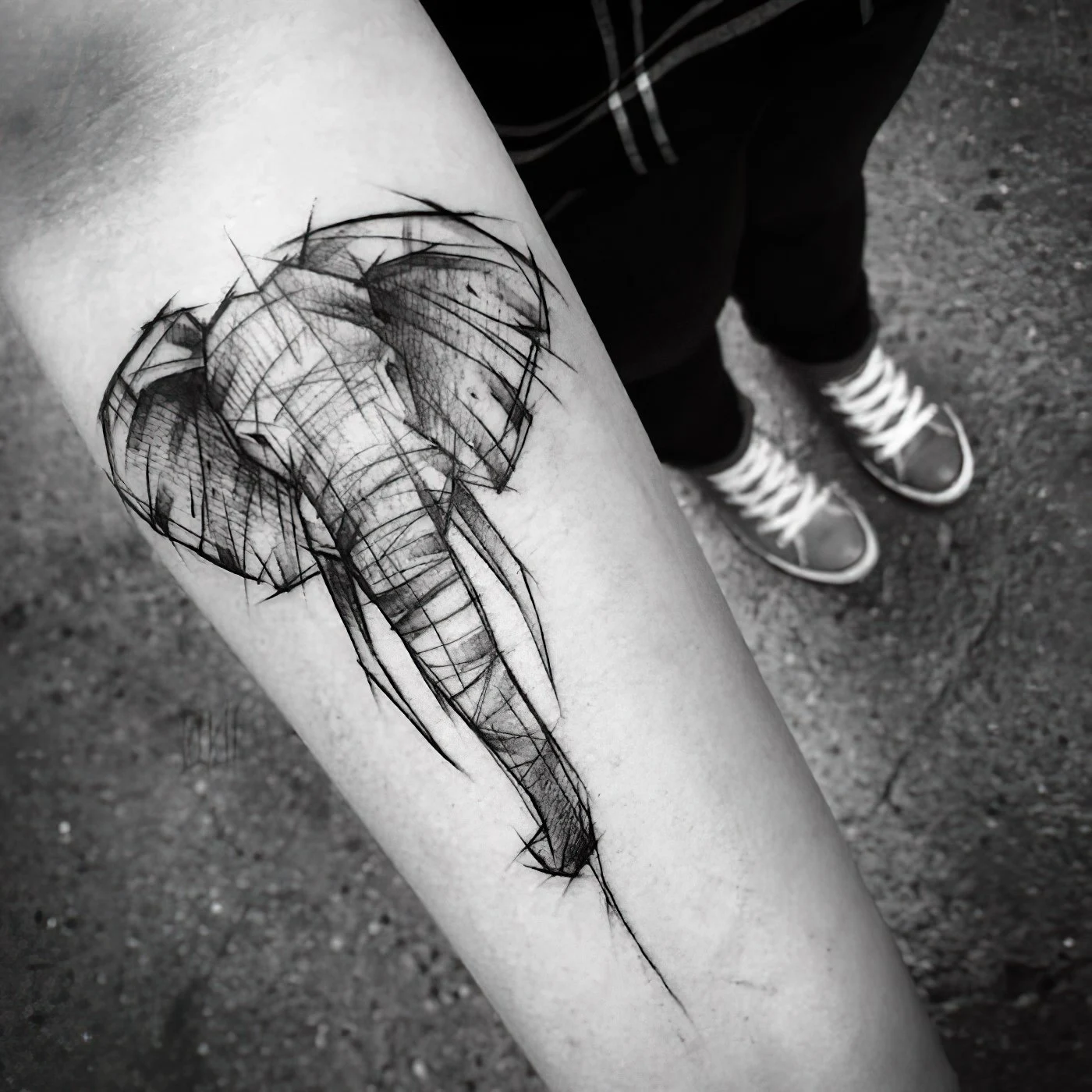 6 tattoo vorlagen blackwork tattoo mit elephanten motiv elephantkopf