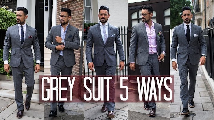 hemd mit krawatte und grauer anzug verschiedene nuancen des grauen styling ideen hemd farben krawatten