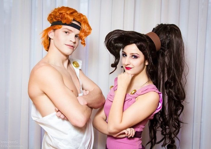 Hercules und Meg Kostüme und Perücken für Fasching, einfach zum Nachmachen