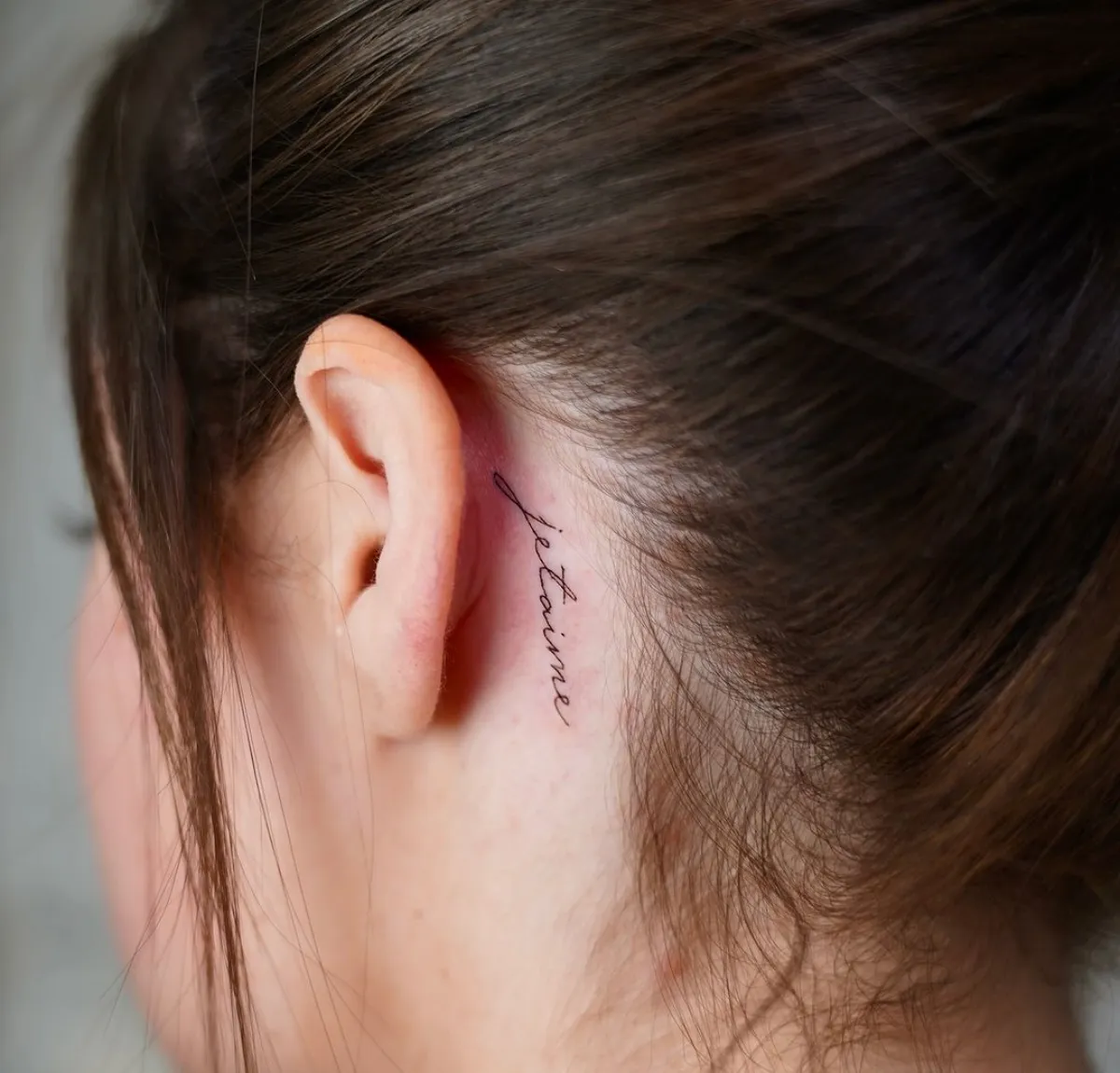 je taime tattoo minimalistisch feminines motiv