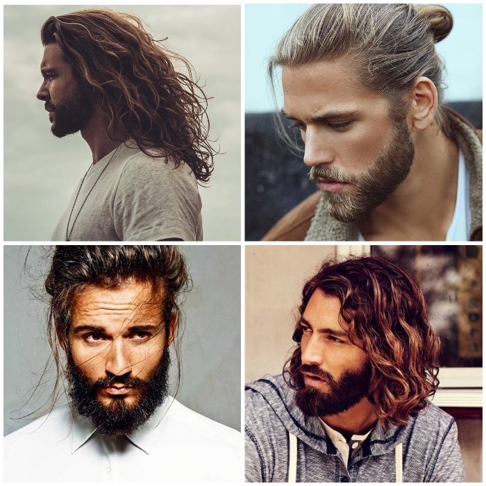 Männer lange haare frisur