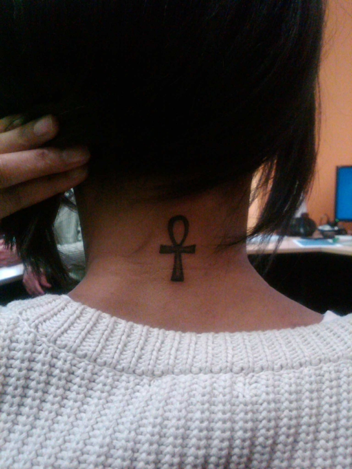 ein Symbol aus der Religion der Altägypten eine Frauen Tattoo Vorlage