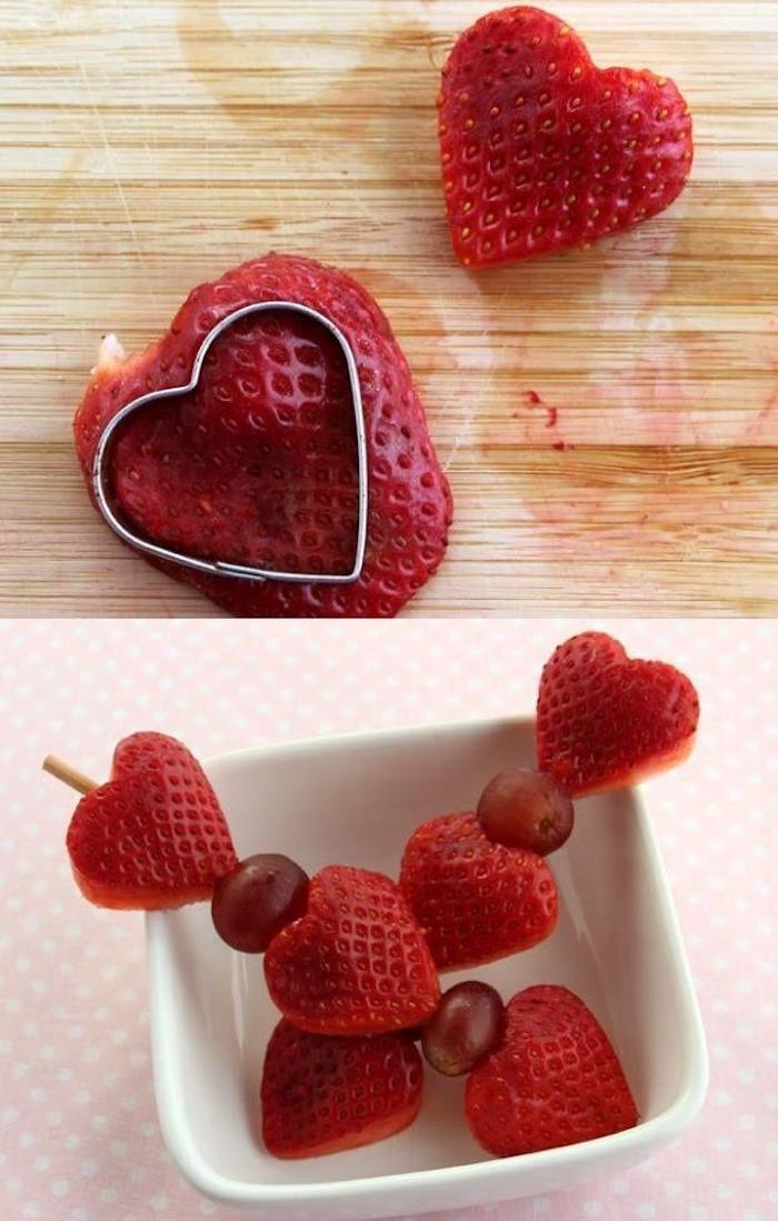 valentinstag karte ist nicht nötig wenn sie solch ein gesundes geschenk schön haben erdbeeren und trauben schisch