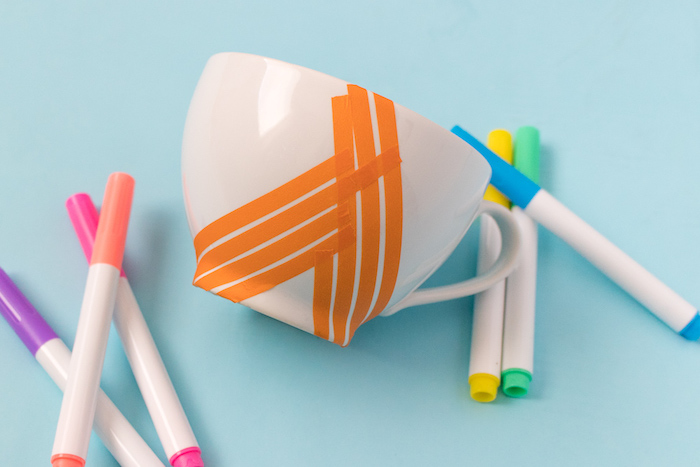 2 Tassen Zum Bemalen Set - Mit 12 Porzellanstiften Für DIY Keramik Design