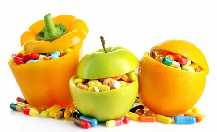 ernährungsplan zum abnehmen, viele vitamine und mineralien mit dem essen einnehmen anstelle von tabletten apfel orange