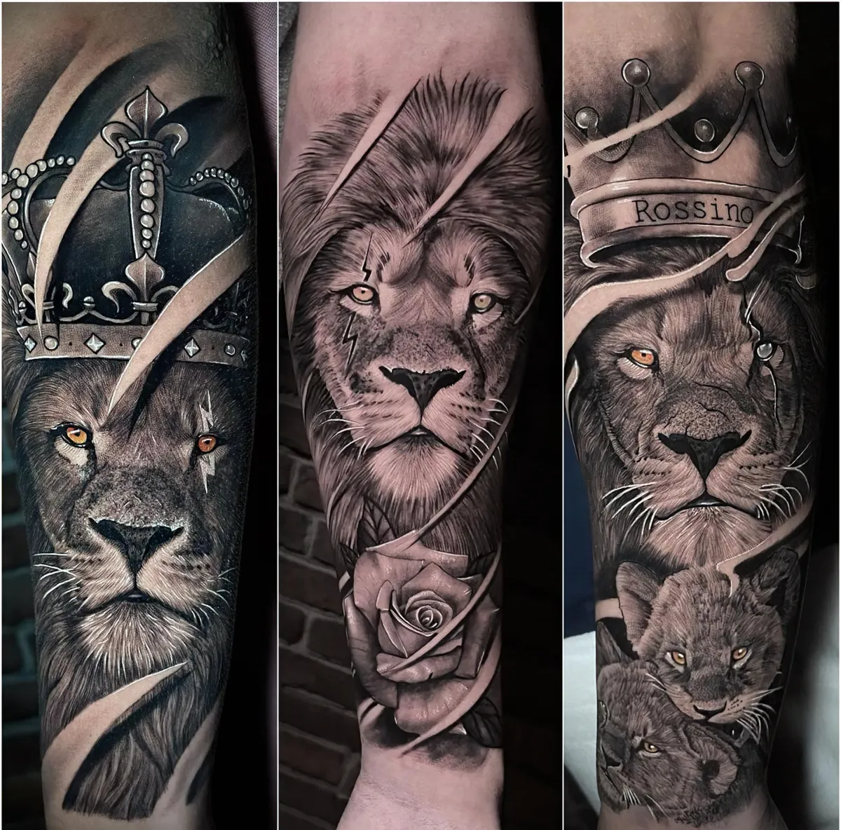 der könig der löwen tattoo löwe mit krone