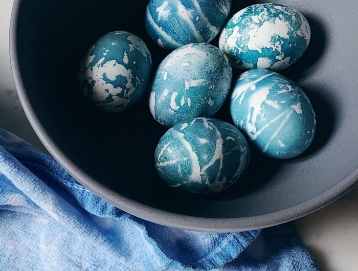 eier färben rote beete eierfarben selber machen shibori blau ostereier färben