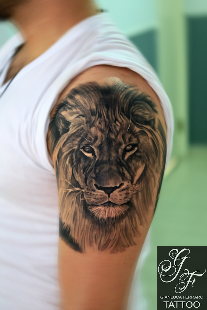 Unterarm tattoo männer löwe