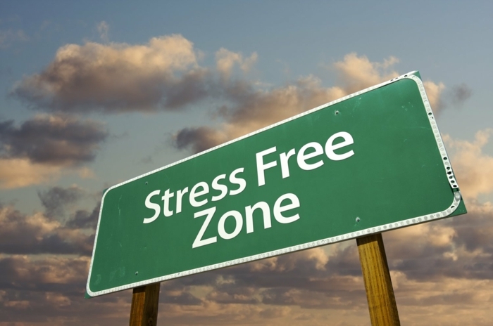 abnehmen ohne diät, stressfreies leben führt zu positiven ergebnissen, zufrieden sein.eine tabelle mit aufschrift, stressfreie zone