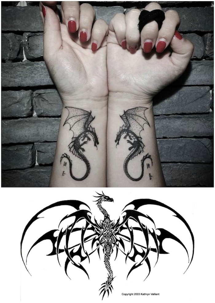 Bilder drachen tattoos 32 Drachen