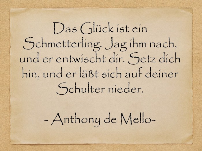 schöne geburtstagswünsche, ein bild mit einem gelben alten blatt papier mit einem zitat von anthony de mello