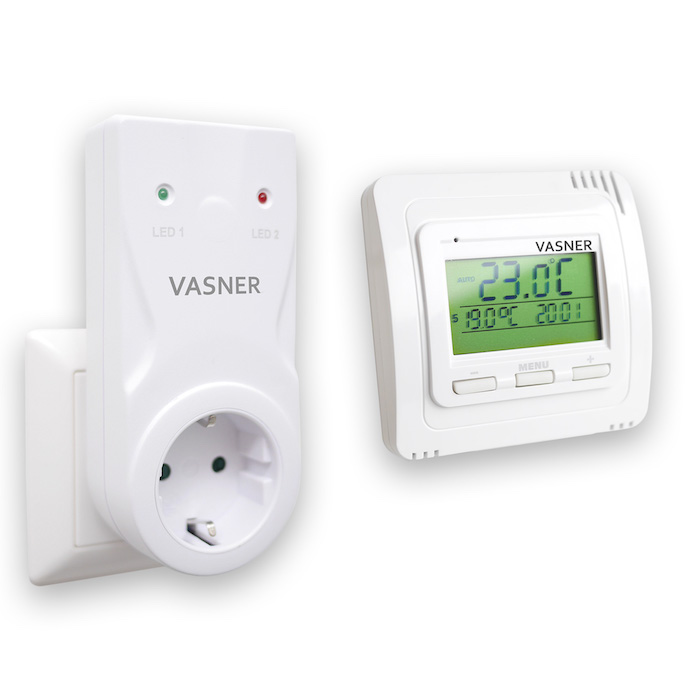 vasner thermostat set, steckdosen empfänger und sender