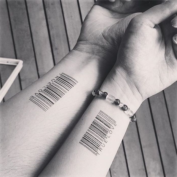Partner tattoo tattoo handgelenk ▷ Armband