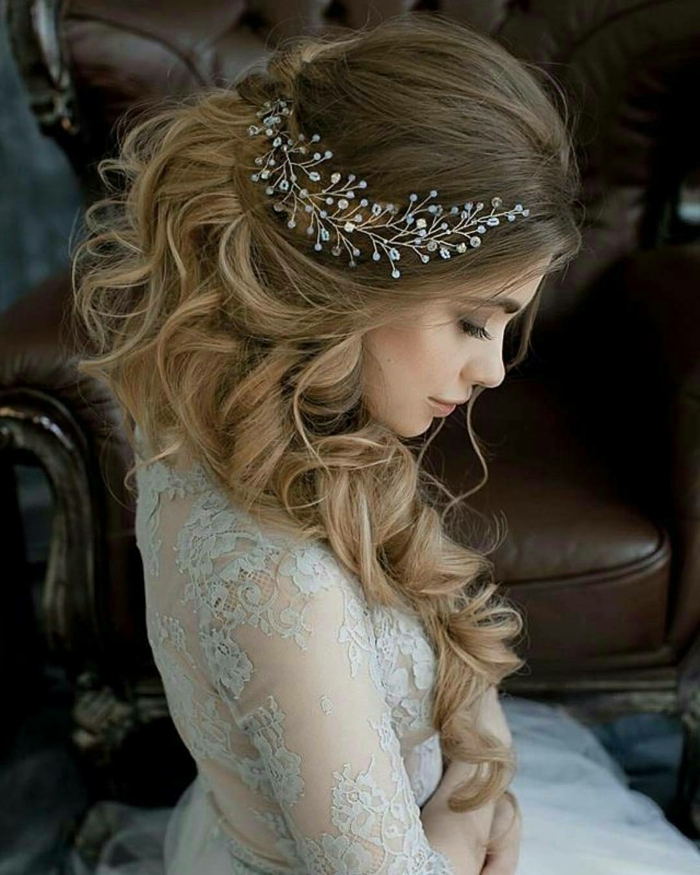 a wonderful hairstyle with hair accessories, updos quick and easy