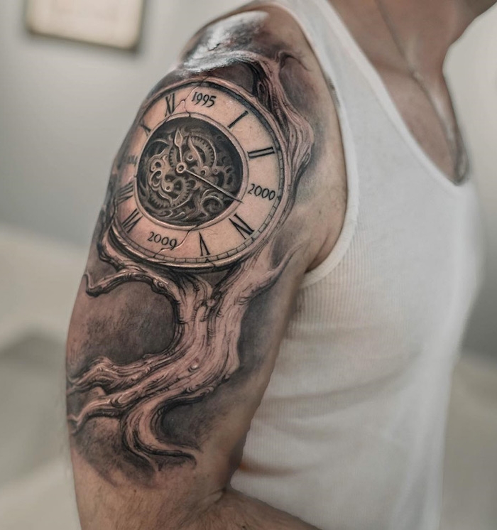Uhr tattoos männer unterarm Uhr Tattoos: