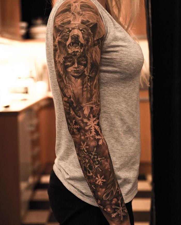 Tattoos am arm frau