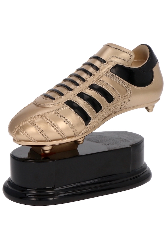 Geschenkideen für Fußballfans, Trophäe Goldener Schuh mit Gravur