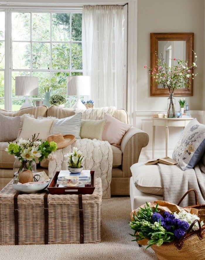 90+ Tolle Landhausstil Tischdeko Wohnzimmer