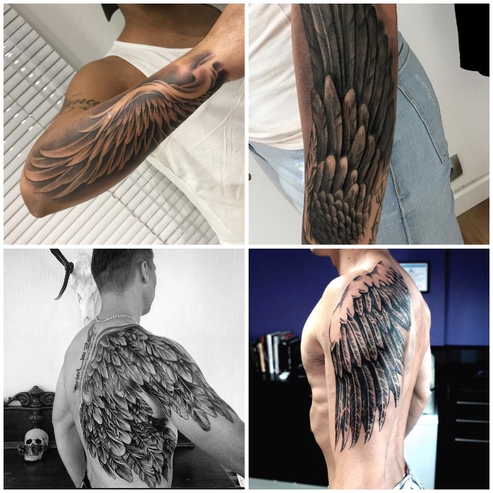 1001 Coole Und Inspirierende Flugel Tattoo Designs Und Ihre Beudetungen