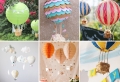 Heißluftballon basteln: 81 kreative Bastelideen