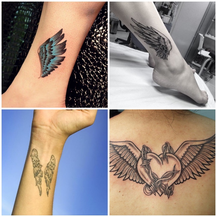 Tattoo unterarm frau engel