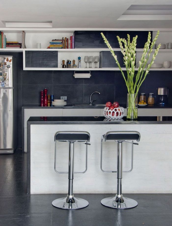 küchenblock ohne geräte ikea, einrichtungsideen und möbel von der marke, weiß mit grau moderne farbkombi