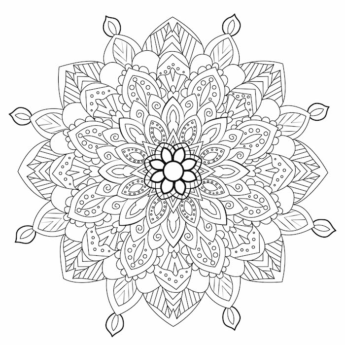 Mandalas Zum Ausdrucken Blumen Für Erwachsene