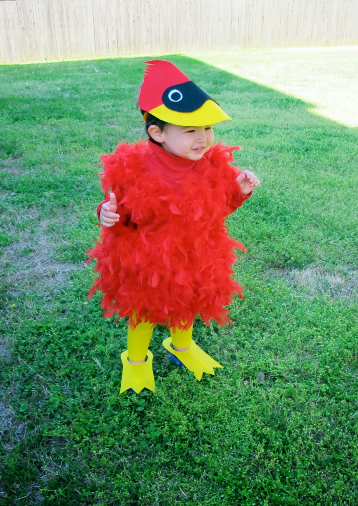 Angry Birds Hauptheld, ein rotes Kükenkostüm von Kleinkind, schnelles Halloween Kostüm