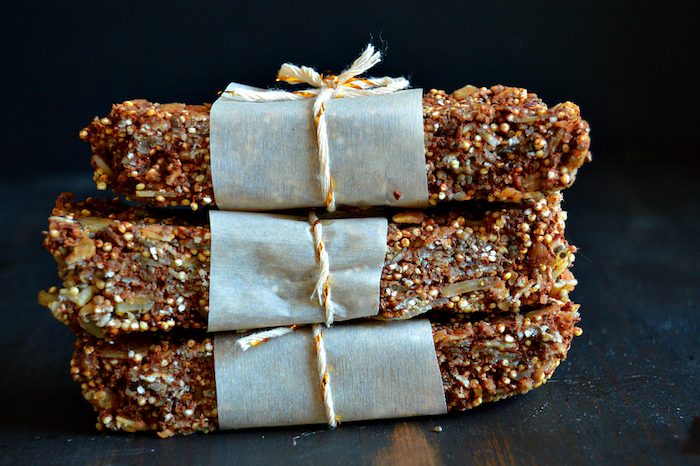 quinoa rezepte und ideen für snacks oder nachtische, drei bars selbst gemacht