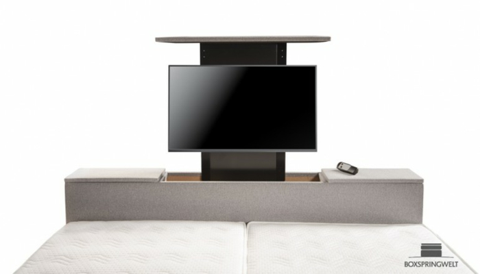 TV-Lift für Fernsehen im Bett - Schafzimmer Luxus Trends