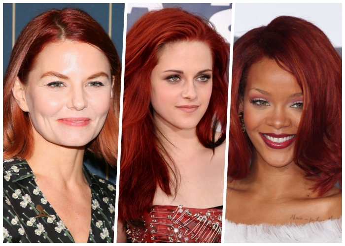 rote haare mit kupferfarbigen nuancen, welche haarfarbe steht mir, haare färben nach dem hautton