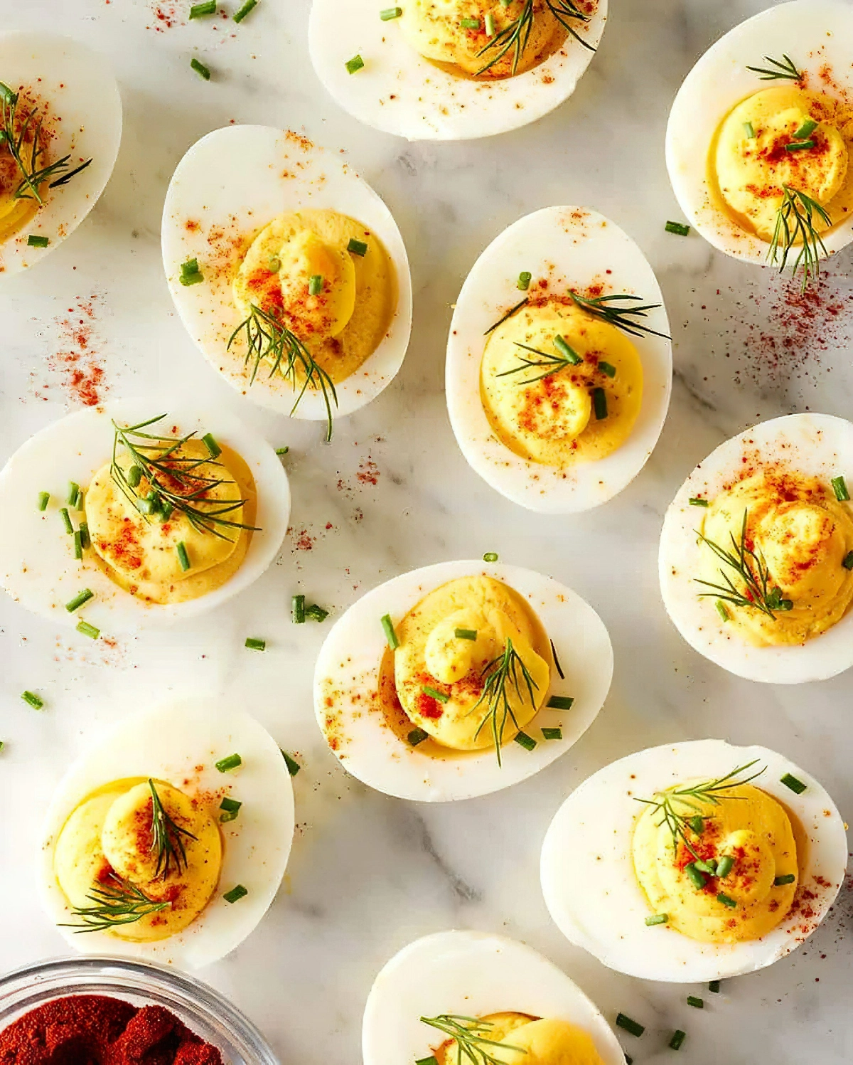brunch ideen fuer zuhause eier mit fuellung aus eigelb und veganer mayonaise loveandlemons