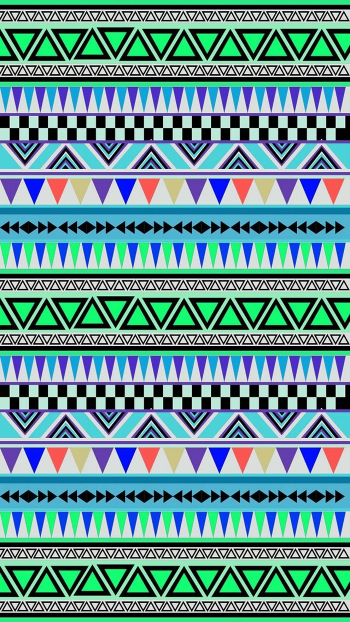 iphone backgrounds, mit bunten farben grün blau weiß geometrische formen am hintergrund