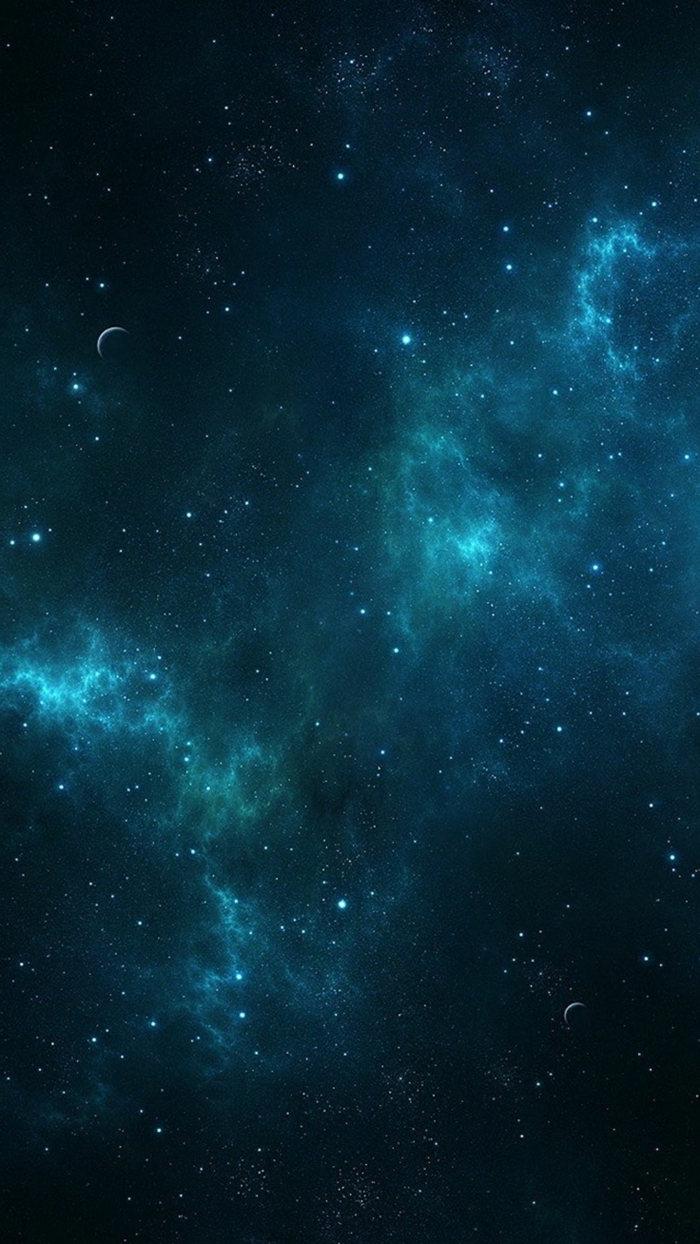 symmetrischer Sternenhimmel, die Milchstraßegalaxie in der Mitte, Hintergrundbilder kostenlos