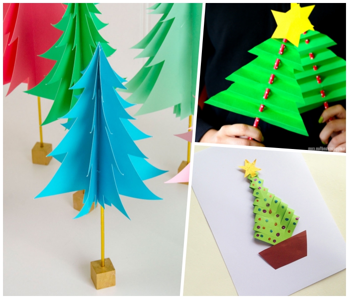 roter strohhalm mit punkten, tannenbaum vorlage, kleine holzwürfeln, weihnachtskarte