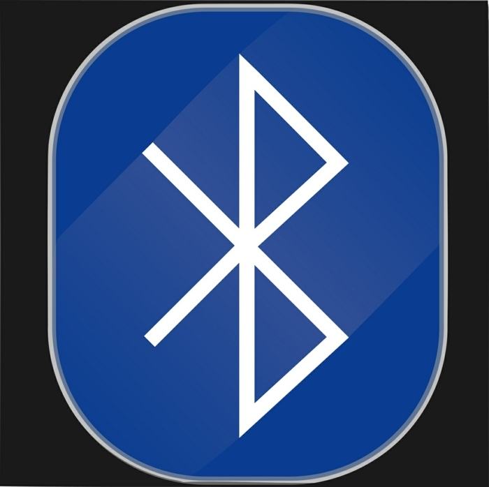 das Logo von Bluetooth, der Buchstabe B, das Logo zeigt, dass Bluetooth Navigation alles verbindet