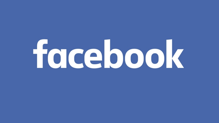 das Logo von Facebook, weiße Buchstaben auf blauem Hintergrund, Facebook Petition