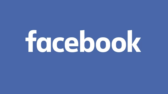 das Logo von Facebook, weiße Buchstaben auf blauem Hintergrund, Facebook Petition