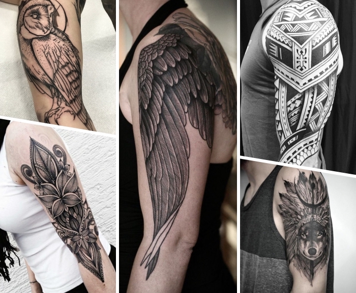 Oberarm frau vorlagen tattoo Tattoo Ideen