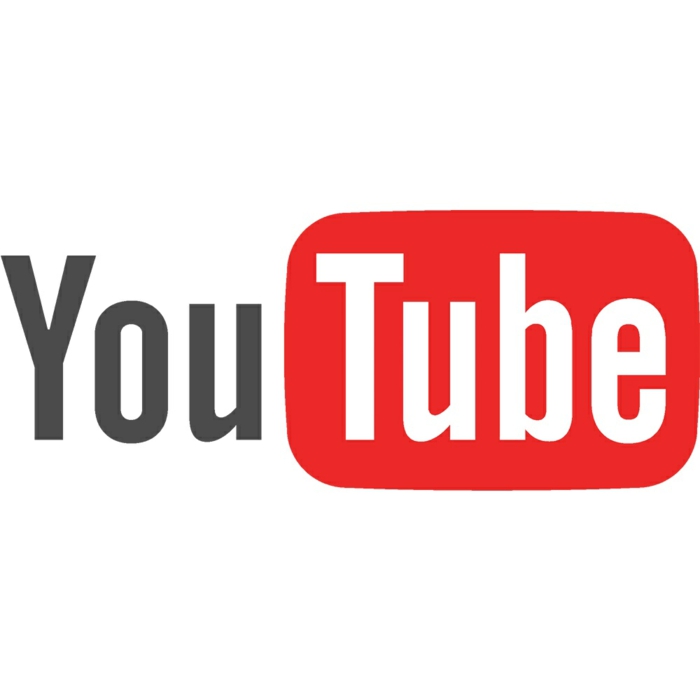 das Logo von YouTube, You in schwarzer Farbe und Tube in roter Farbe mit weißen Buchstaben