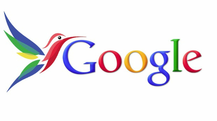 Google Images, ein Vögelchen in allen Farben von Google, Symbolen von Innovationen