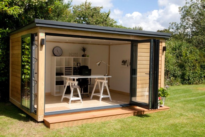 kleine Gartenhäuser Ideen zum Nachmachen und Gestalten, Deko Idee, Holzhaus klein