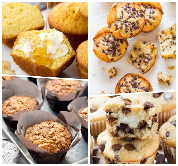 cupcakes rezepte einfach, verschiedene ideen, muffins mit honig und vanille, kinderparty ideen