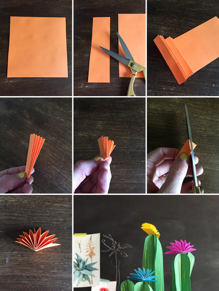 papierpfalnzen selber machen, selbstgemachte geschenke für mama, basteln mit papier