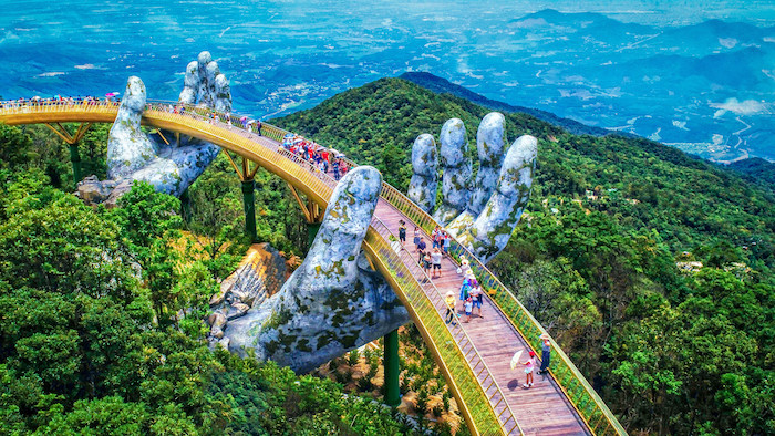 Die atemberaubende "Goldene Brücke" in Vietnam