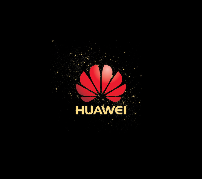 die android sperre, der rote logo von dem chinesischen hersteller huawei